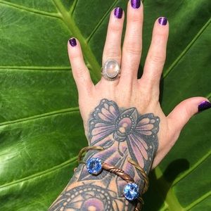 Sterling silver moonstone ring 6